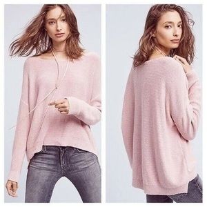 Anthropologie Moth Pink Knit Sweater XS